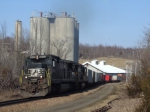 Camels climb the hill with train 169